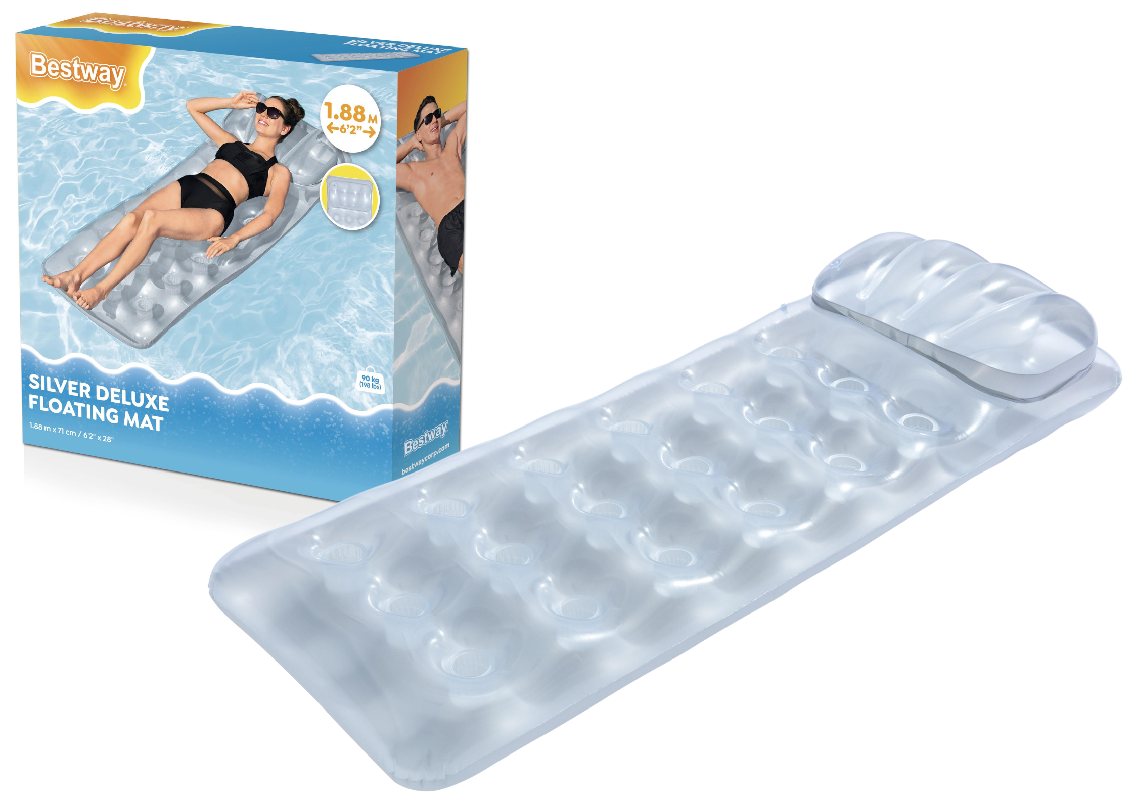 Inflatable Swimming Mattress Gray 188 X 71 Cm Bestway 43024