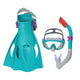 Diving Set Mask Snorkel Fins Blue Bestway 25020