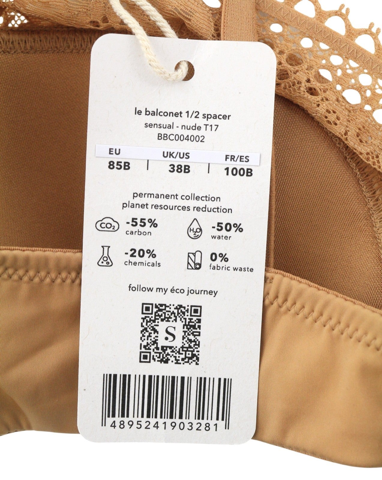 Scandale Le Balconet 1/2 Spacer Sensual-nude T17 Donna Lacci Braguipure