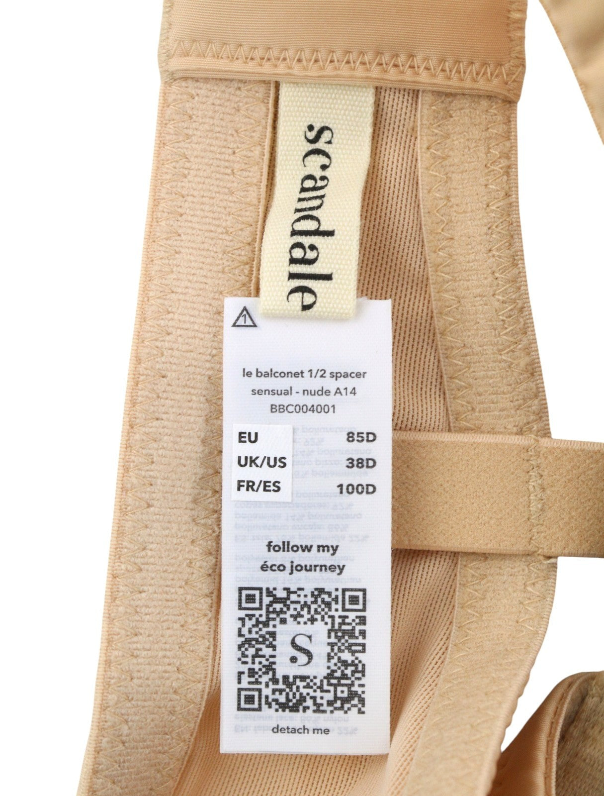 Scandale Le Balconet 1/2 Spacer Sensual-nude A14 Damen Braguipure-Schnürsenkel