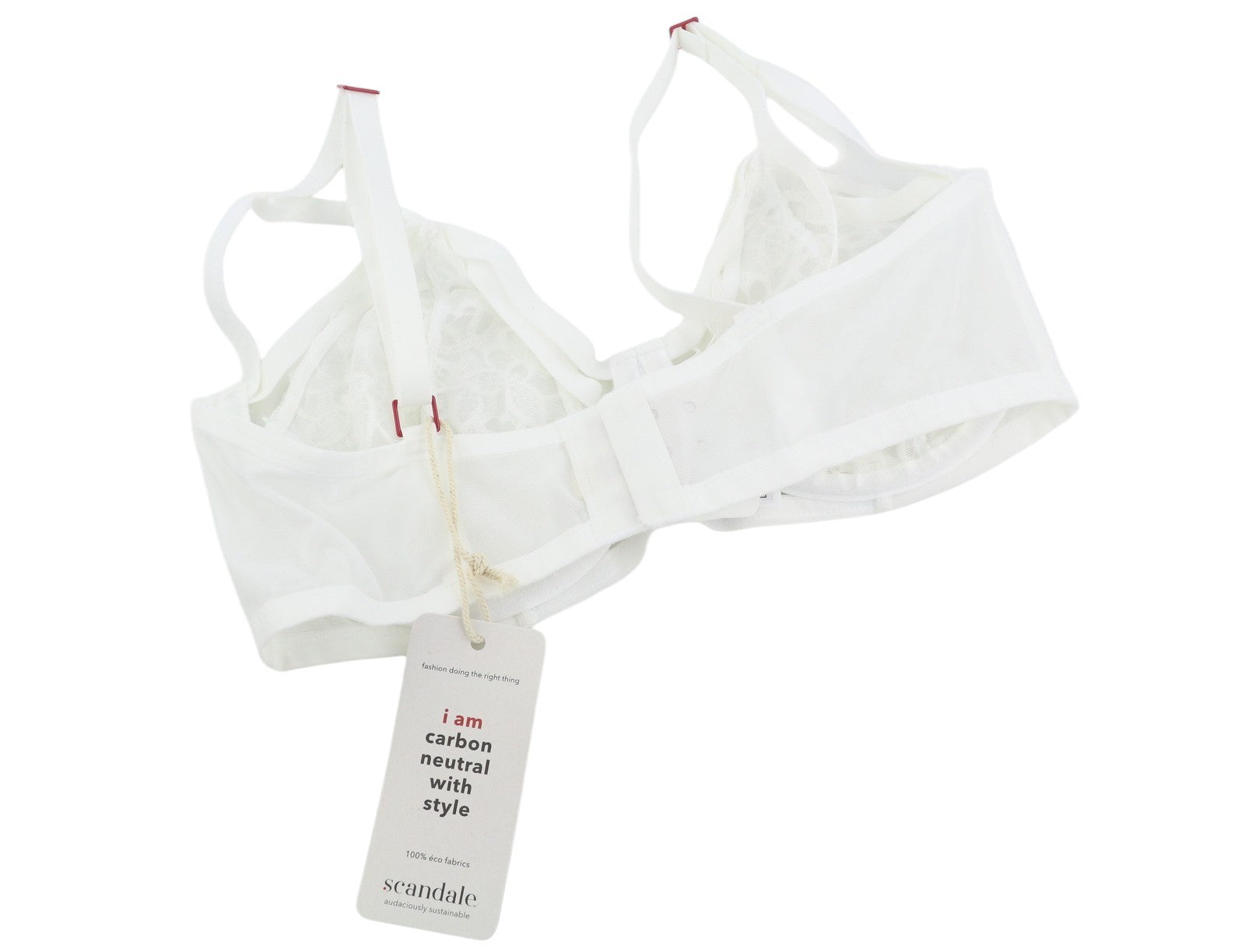 Scandale Le Bandeau Unpadded Sublime-undyed Women Brawhite tkaničky Guipure