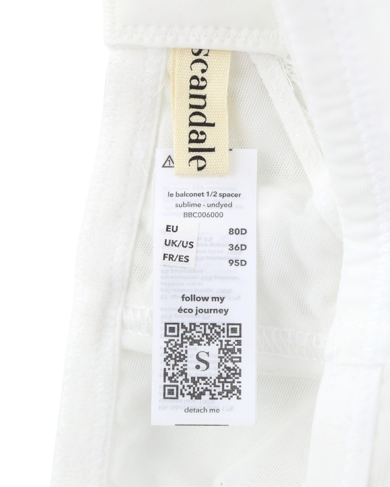 Scandale Le Balconet 1/2 Spacer Sublime-undyed Women Brawhite Guipure Laces