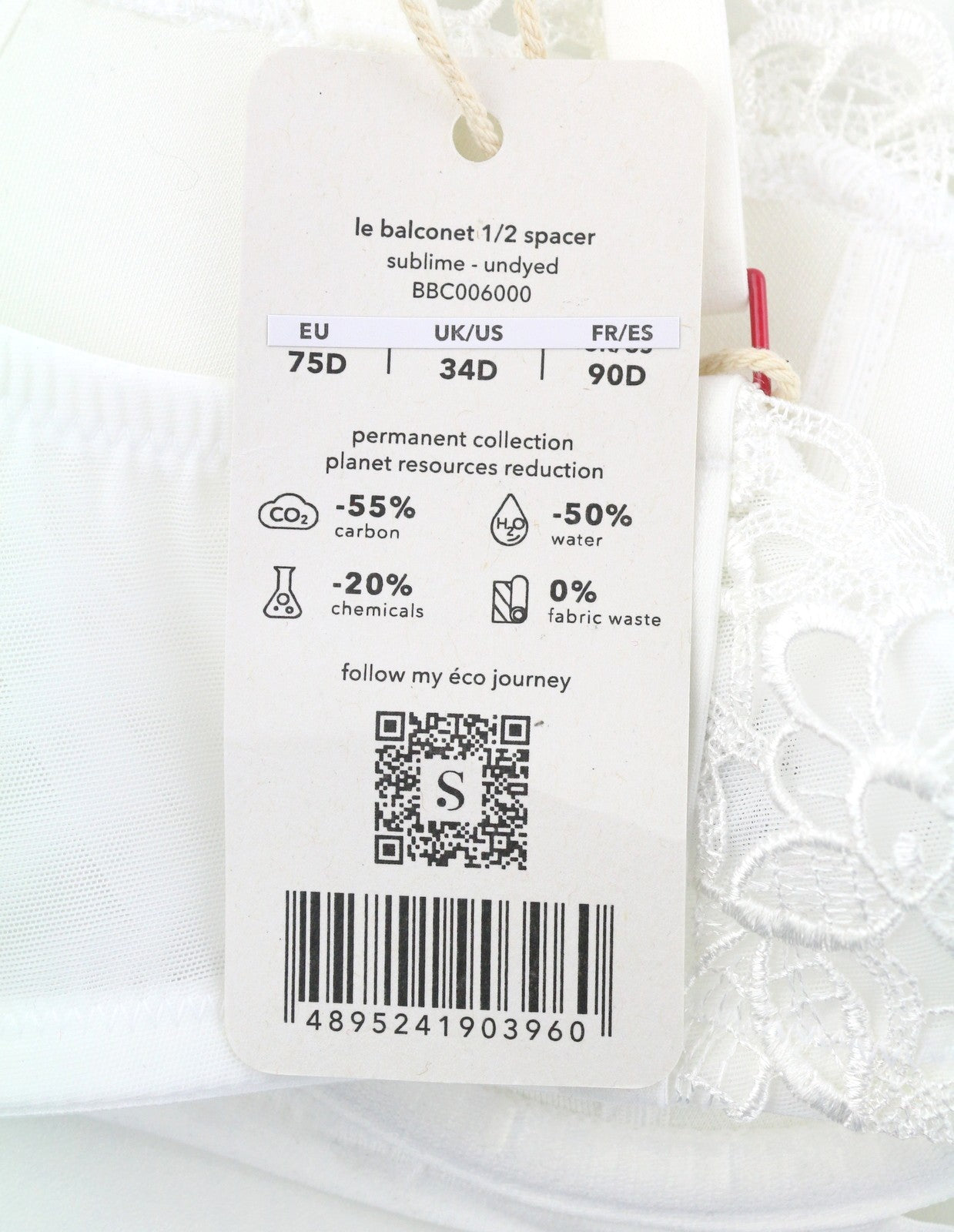 Scandale Le Balconet 1/2 Spacer Sublime-undyed Women Brawhite Guipure Laces