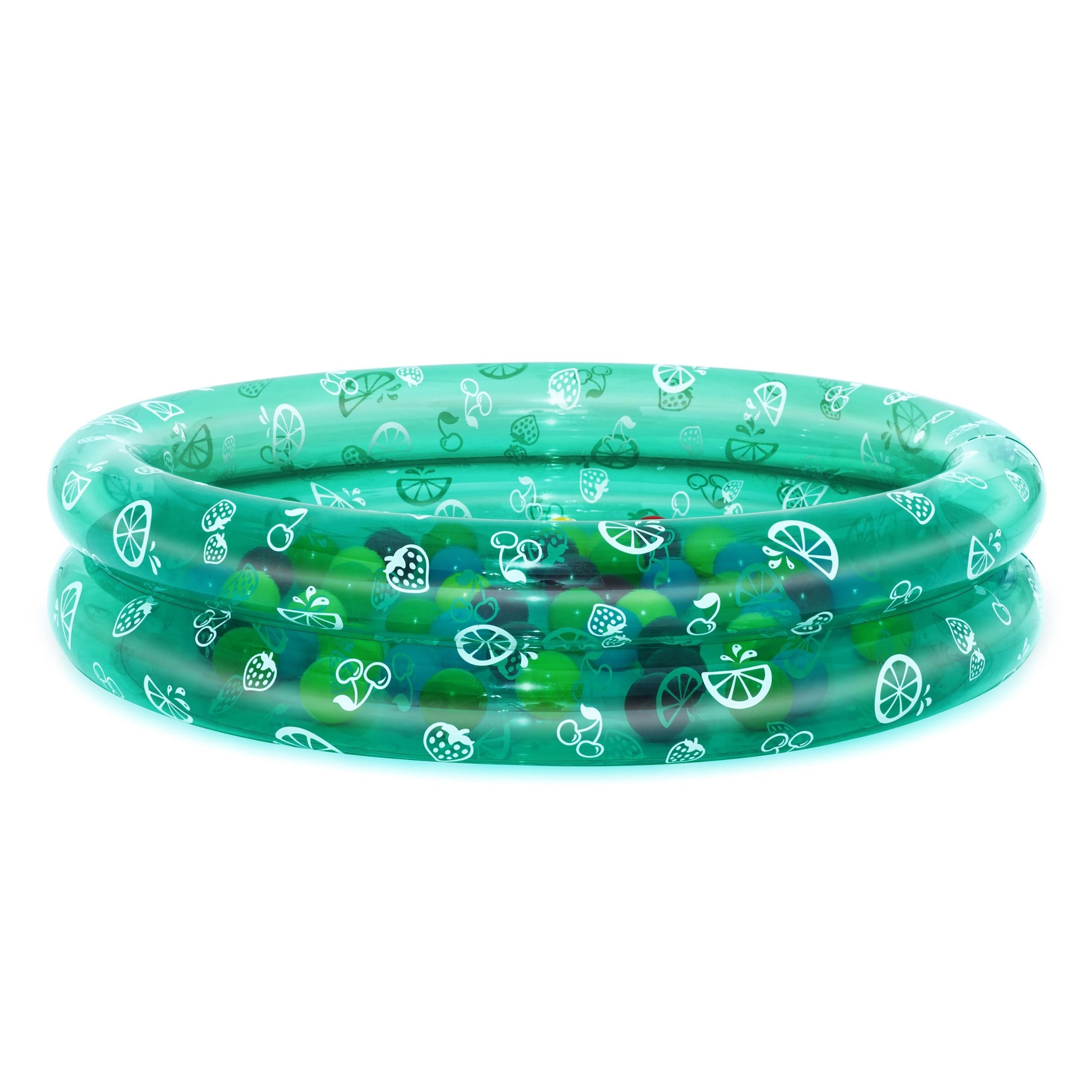 Piscina inflável de jardim com bolas Bestway 51141 transparente com pontos