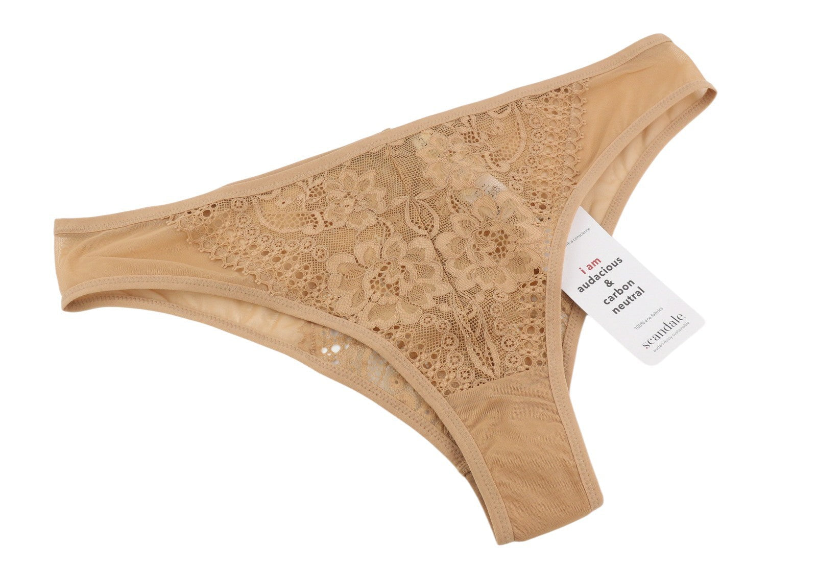 Dámské kalhotky Scandale Le Bresilien Sensual-nude T17 s brazilskou krajkou