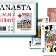Le jeu de cartes Canasta dans une boîte en plastique