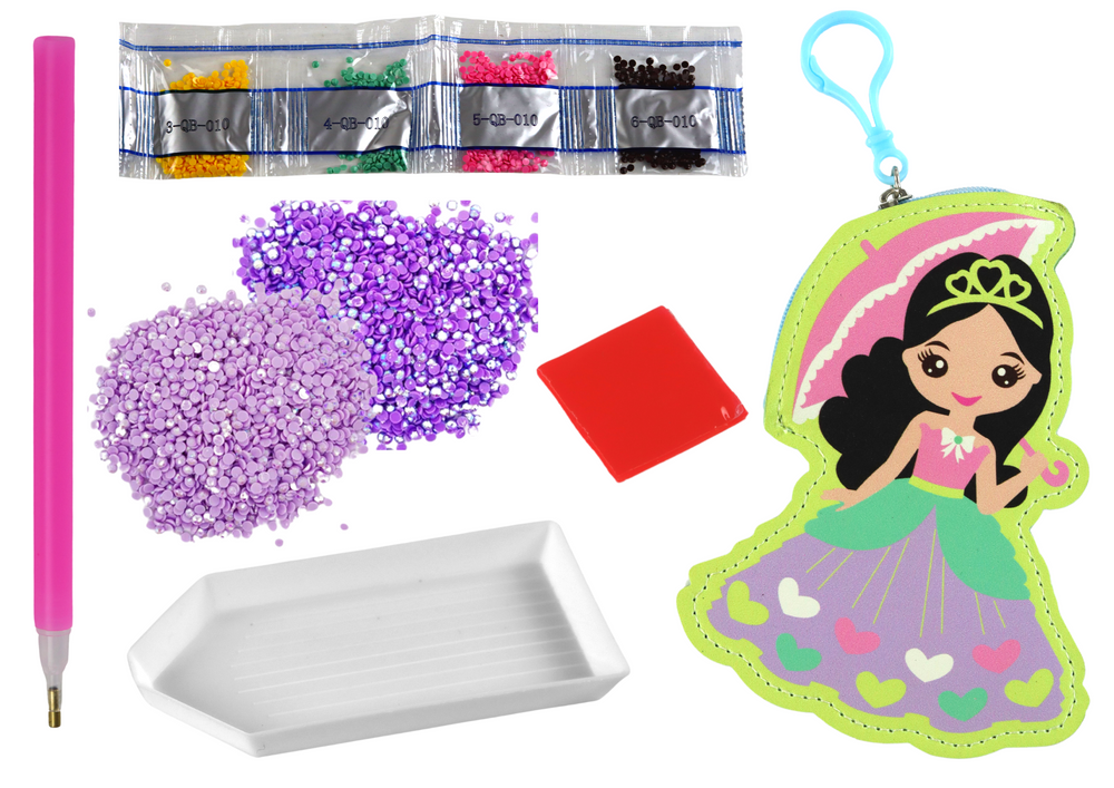 Diy Beads Set Princess Keychain Pocket