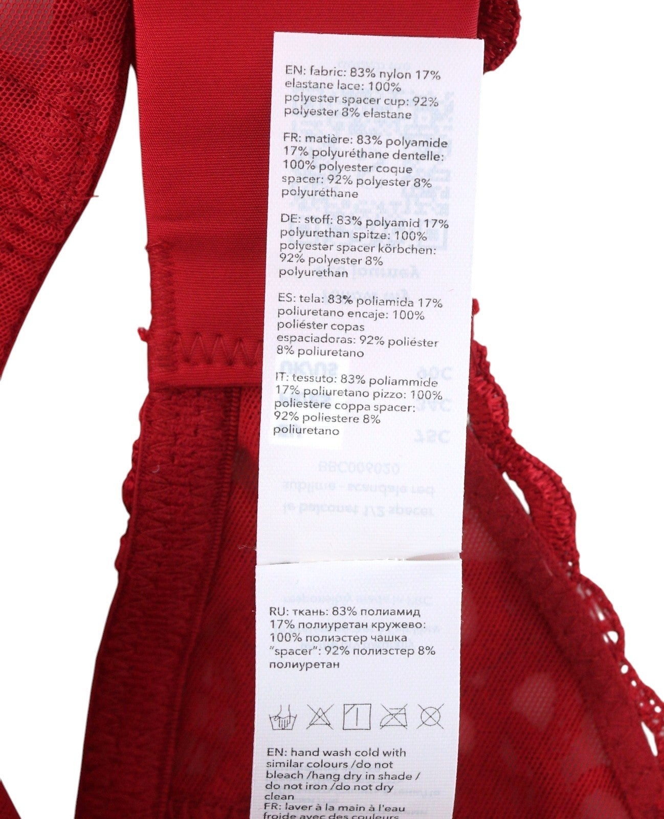 Scandale Le Balconet 1/2 Spacer Sublime-red Women Brared Guipure Laces