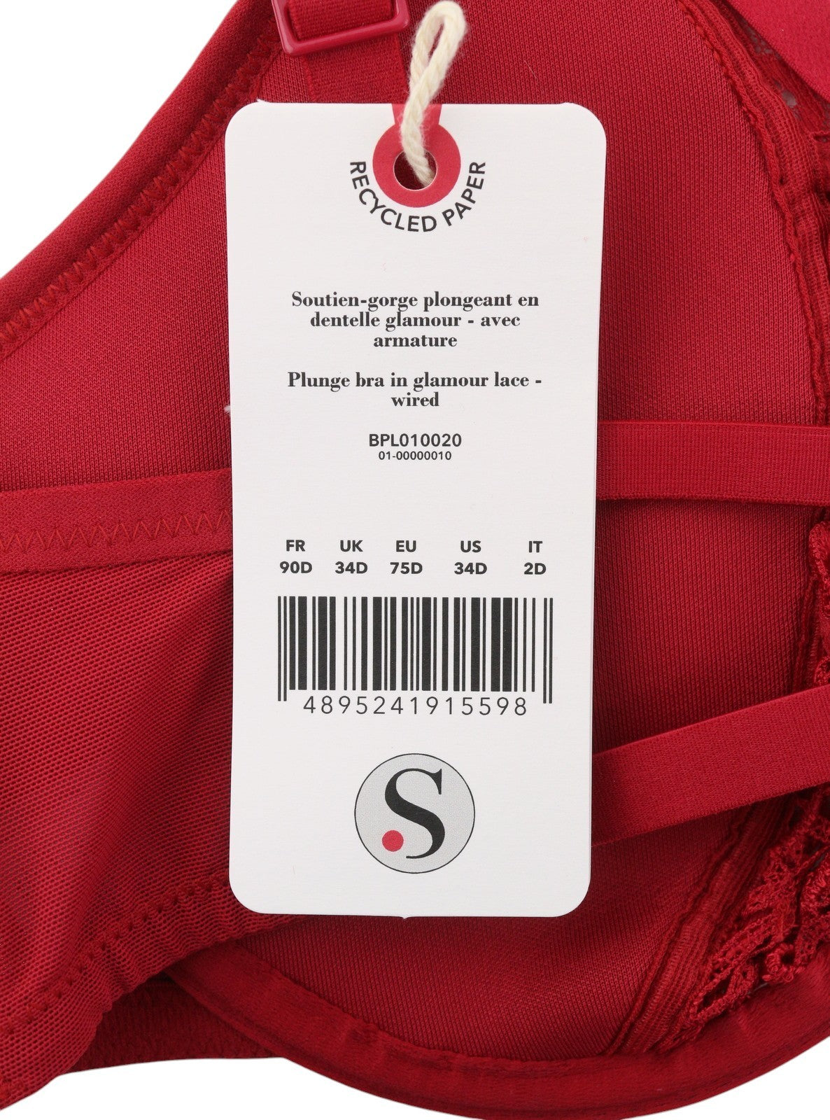 Scandale Plunge In Glamour Lace-wired Women Brared Guipure Laces