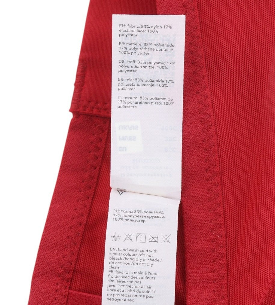 Dámské tkaničky Scandale Le Bandeau Unpadded Sublime-red Braguipure