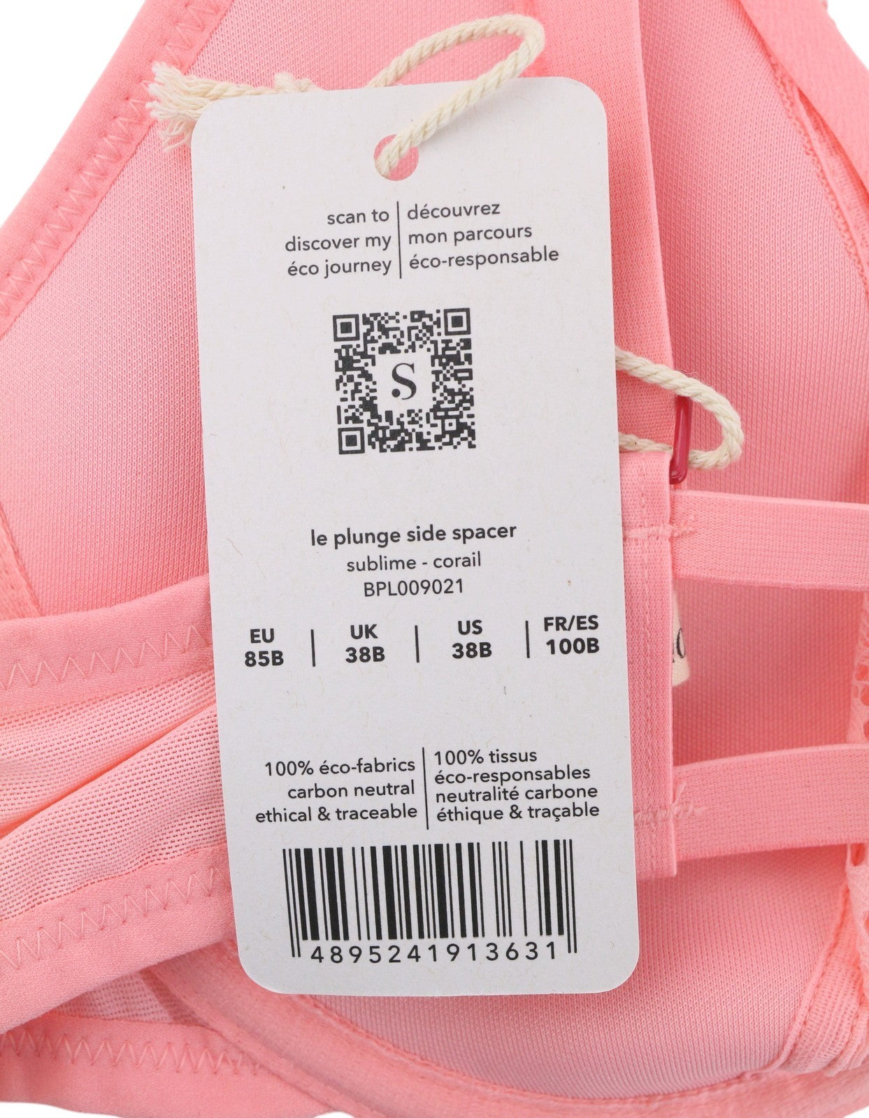 Scandale Le Plunge Side Spacer Sublime-corail Women Bralaces Print