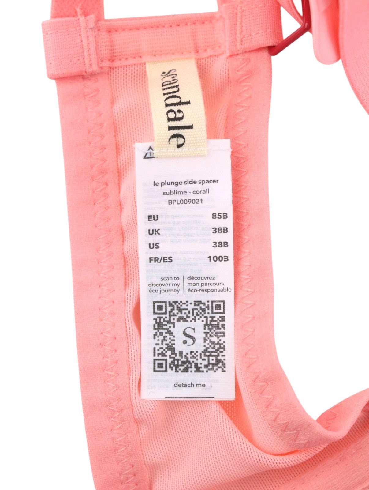 Scandale Le Plunge Side Spacer Sublime-corail Women Bralaces Print