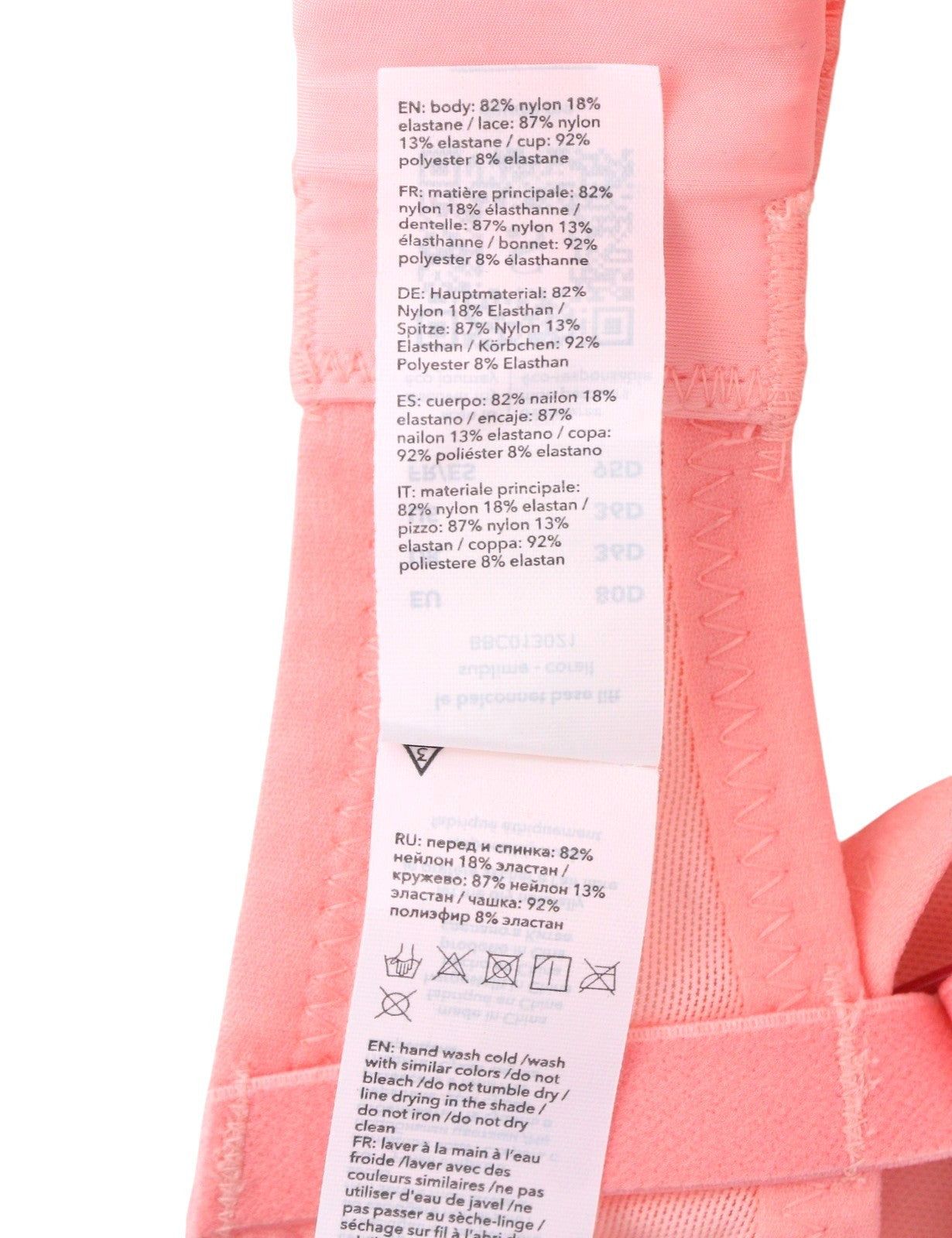 Scandale Le Balconnet Base Fit Sublime-coral Women Brasheer Krajky ve tvaru V