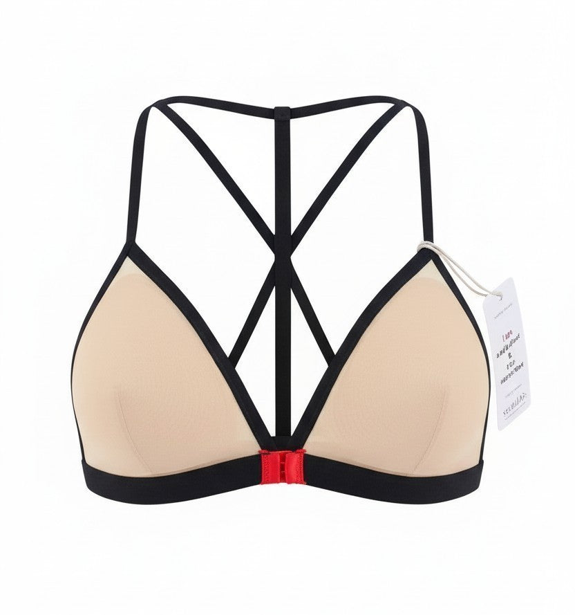 Detail zad Scandale Le Triangle Elegantní nahé A14 dámské Brafront Clip + 3 vycpávky