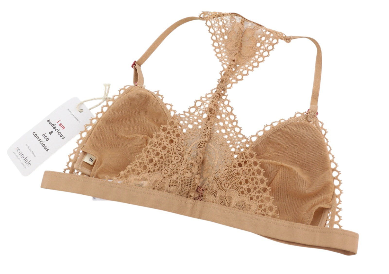 Scandale Le Triangle Back Detail Sensual-nude T17 Women Bralaces +3 Pads