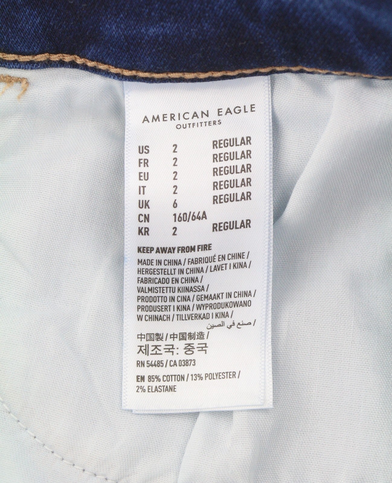 American Eagle Outfitters Jegging Moody Blue Women Jeanscozy Stretch