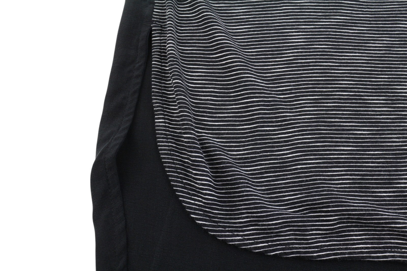 Scotch & Soda Women T-shirtblack Striped Round Neck Longer Back Sleeveless