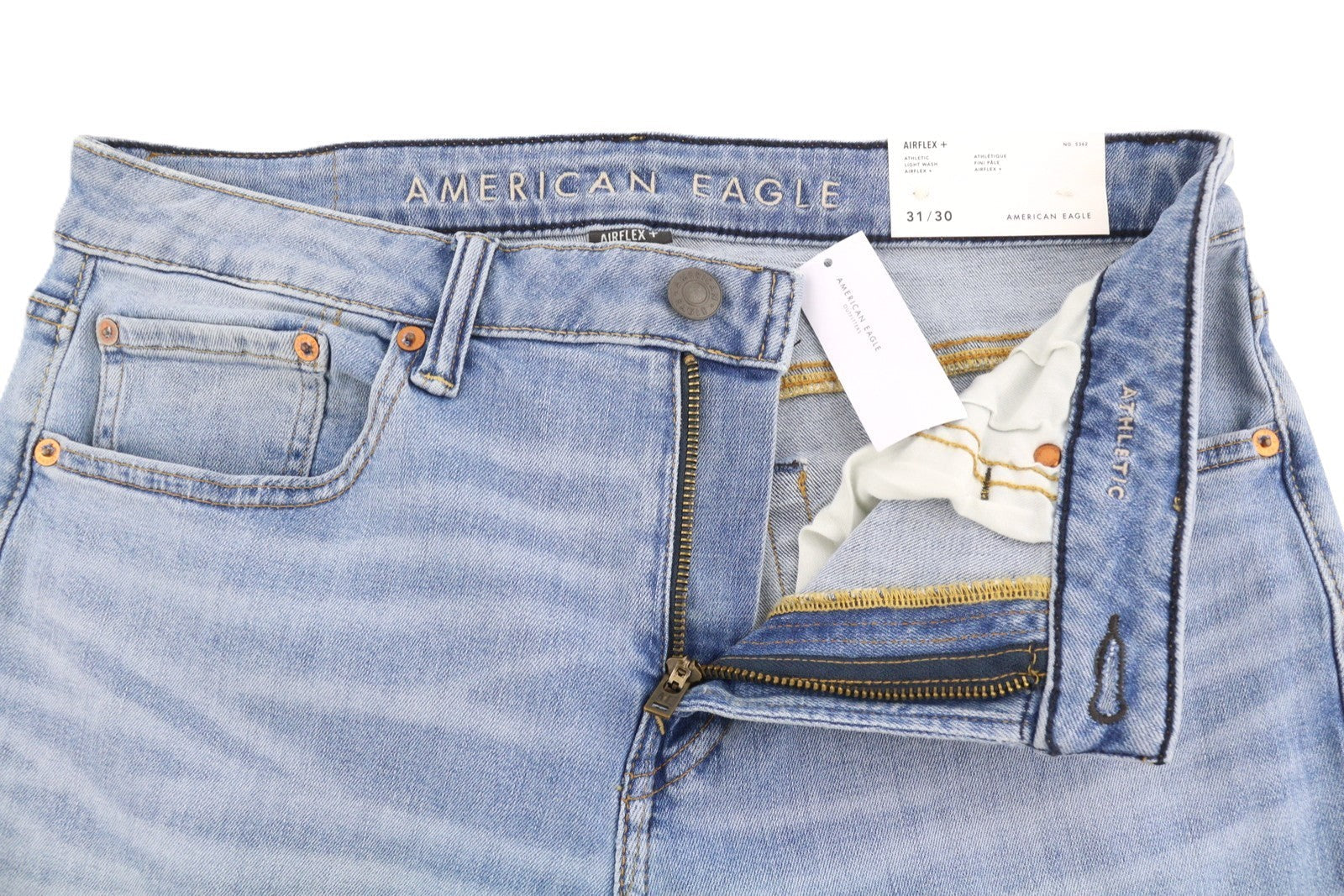 American Eagle Outfitters Airflex+ Athletic Light Wash Herenjeansbue