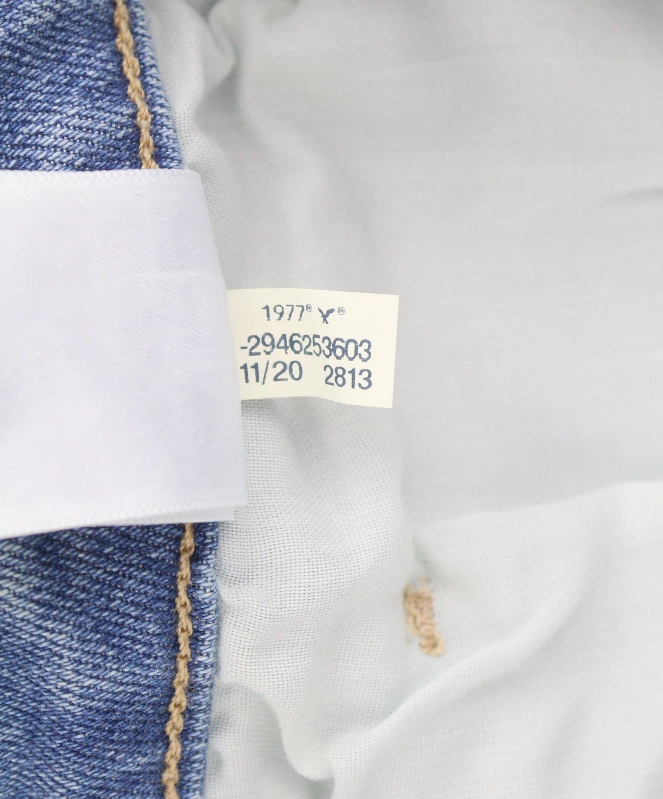 American Eagle Outfitters Mom Washed Blue Stretch Women Jeanswhiskers