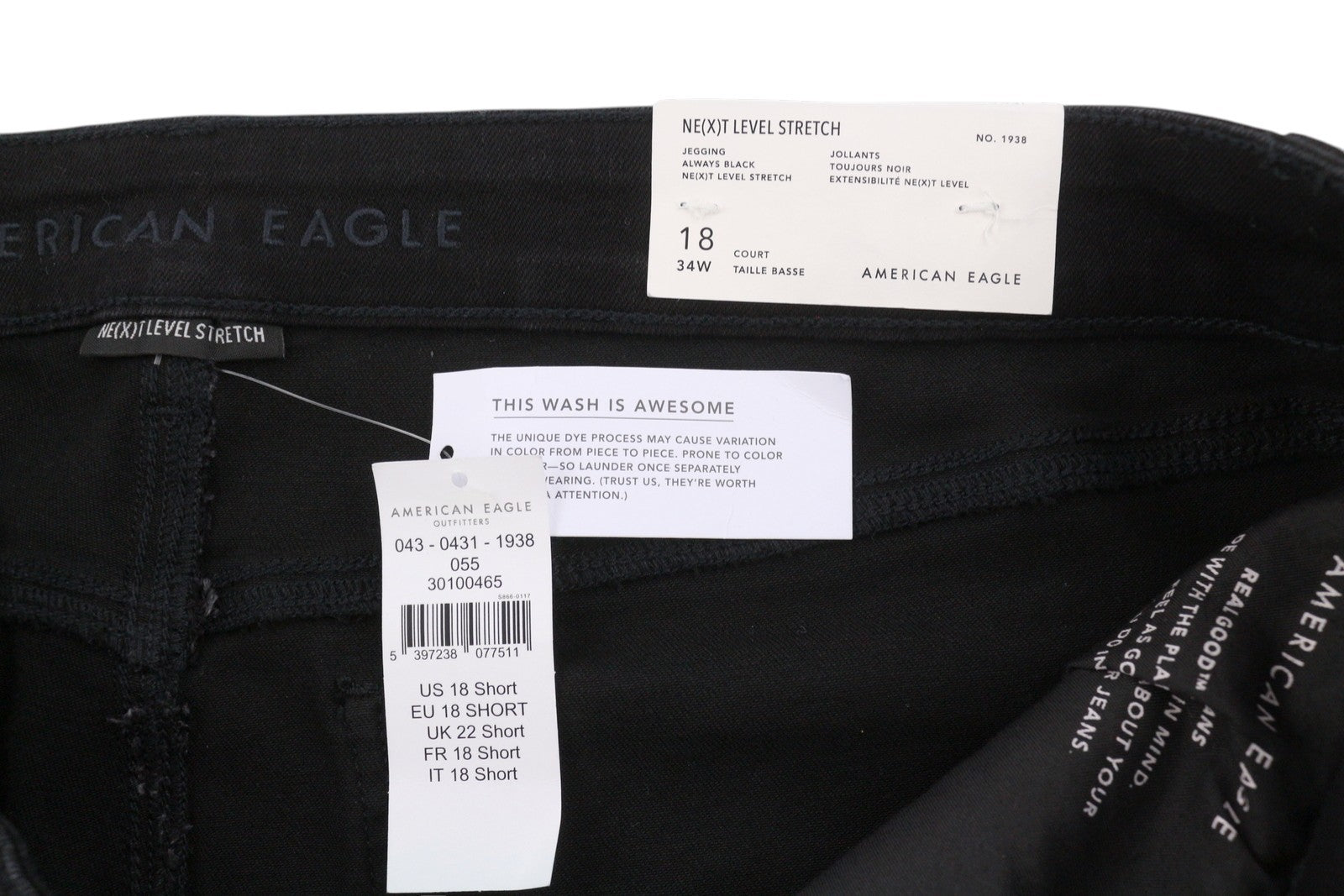 American Eagle Outfitters Jegging Always Black Women Jeansstretch Denim