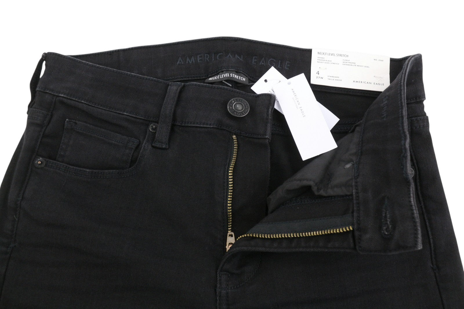 American Eagle Outfitters Skinny Proper Black Women Jeansnext Level Stretch