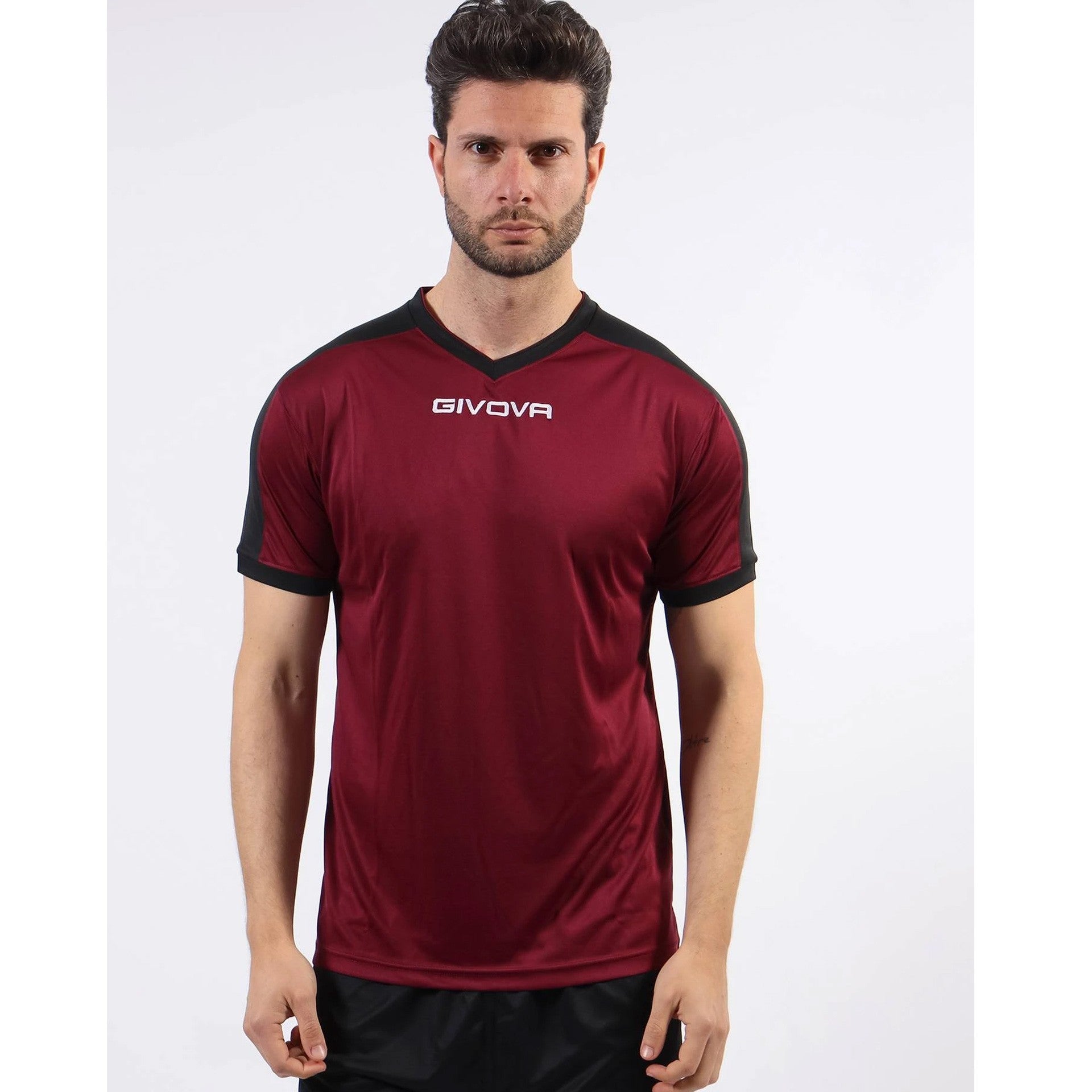 Givova Revolution T-shirt Granate/Negro