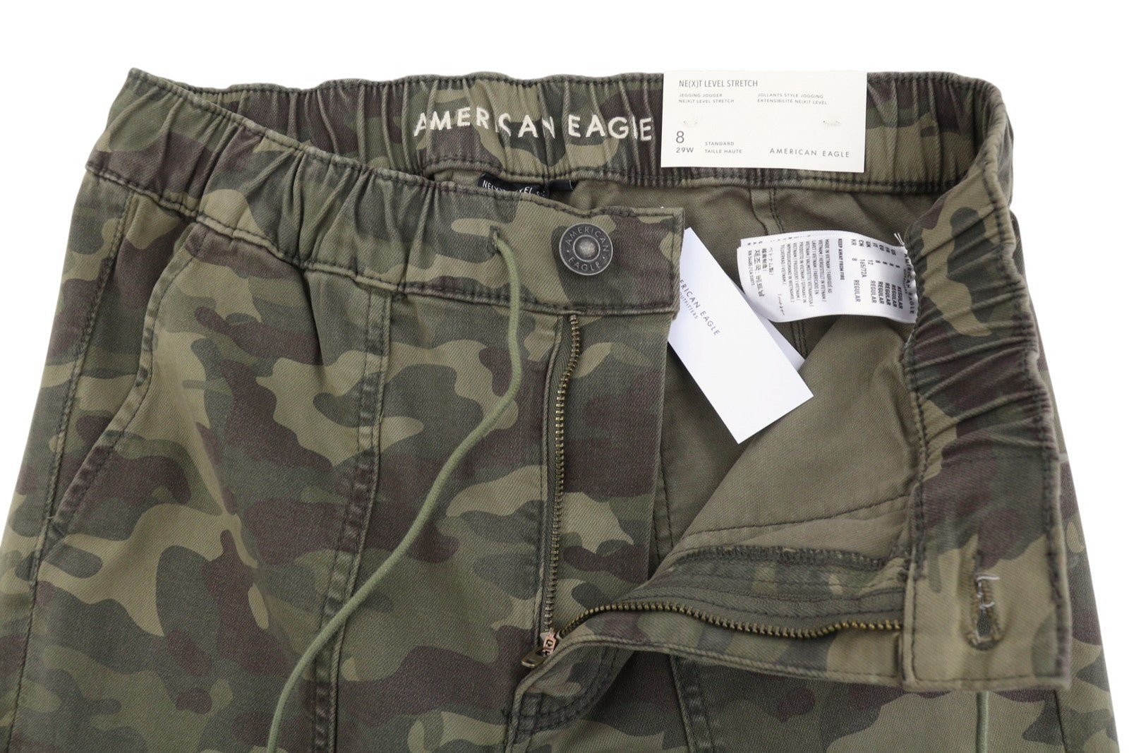 American Eagle Outfitters Jegging Jogger Women Trousersstretch Camouflage