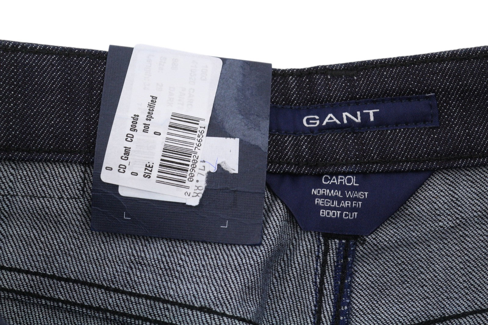 Gant Carol Jeans Femme Bleu Foncé Regular Fit Bootcut Zip Fly