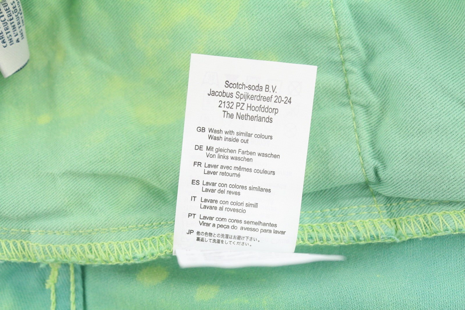Scotch & Soda Mænd Jeansgrøn Faded Garment Dyed Super Slim Fit