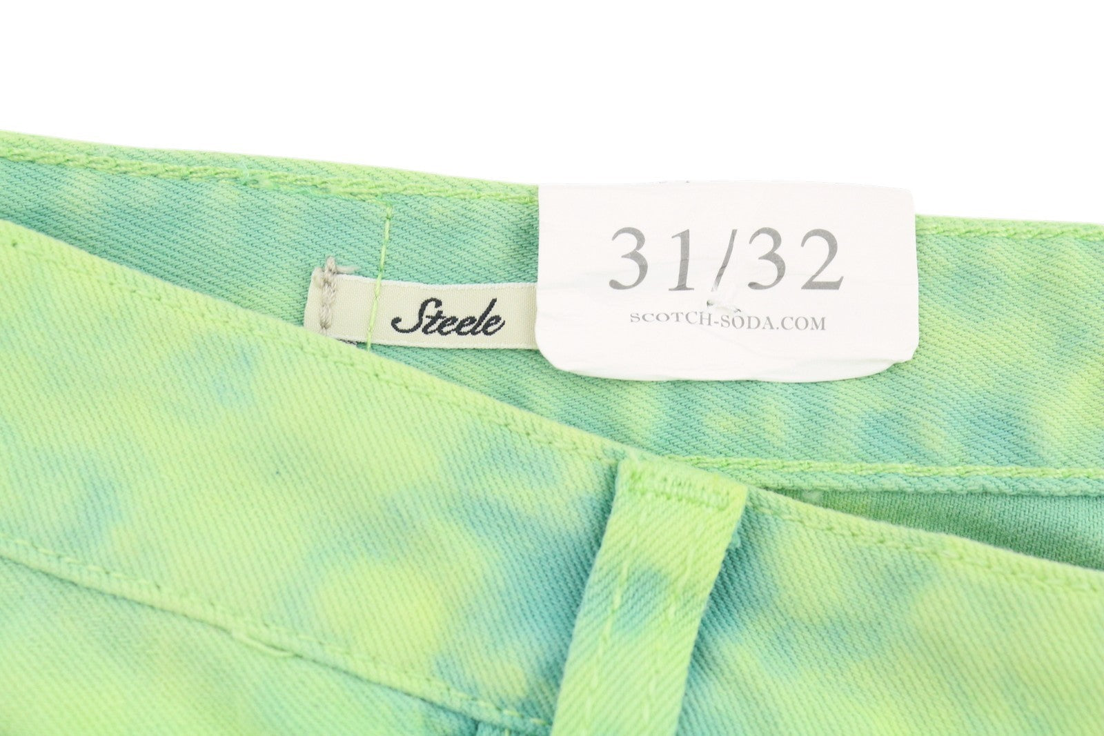 Scotch & Soda Mænd Jeansgrøn Faded Garment Dyed Super Slim Fit
