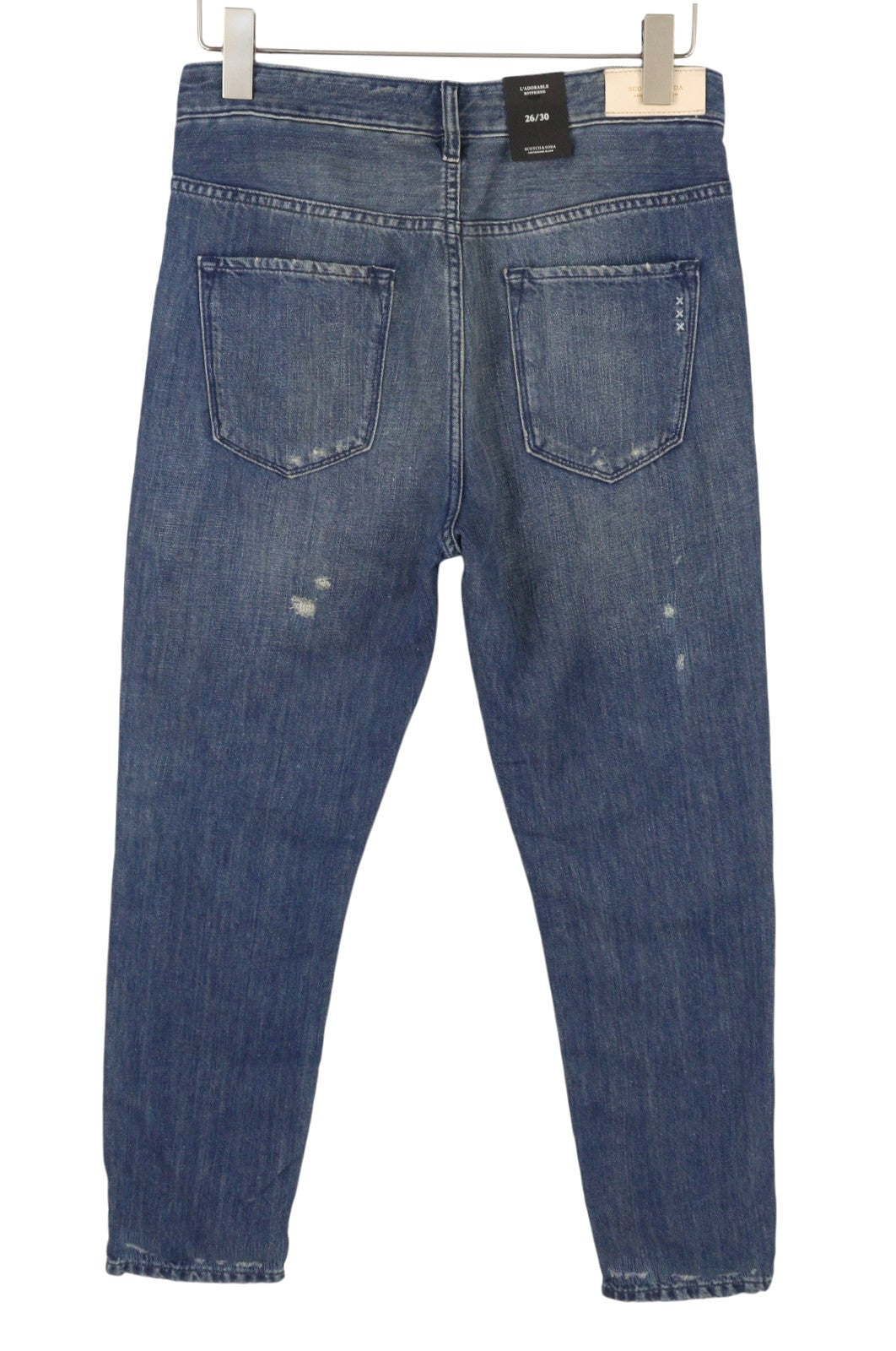 Scotch & Soda L'adorable Boyfriend Women Jeansblue Linen Blend Distress