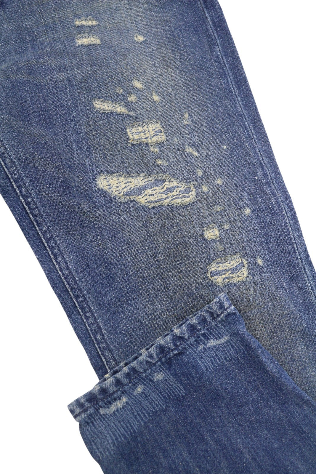 Scotch & Soda L'adorable Boyfriend Women Jeansblue Linen Blend Distress
