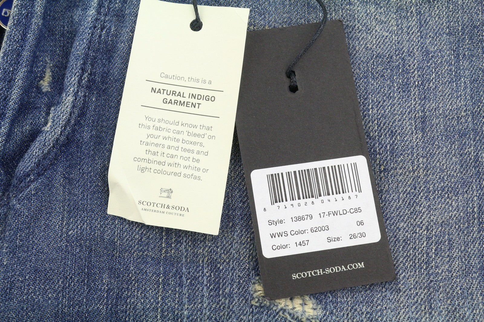 Scotch & Soda L'adorable Boyfriend Women Jeansblue Linen Blend Distress