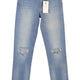 Scotch & Soda Supreme Slim Straight Leg Women Jeansblue Faded Distress