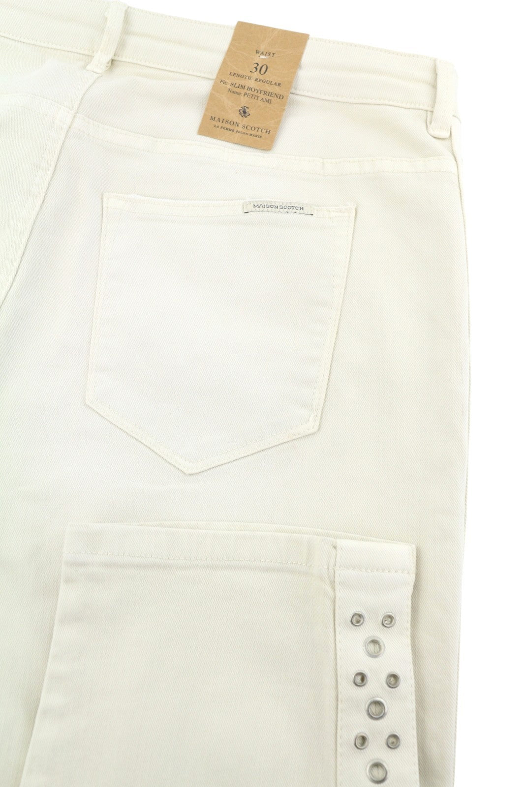 Maison Scotch Petit Ami Women Jeansbeige Slim Boyfriend Cropped