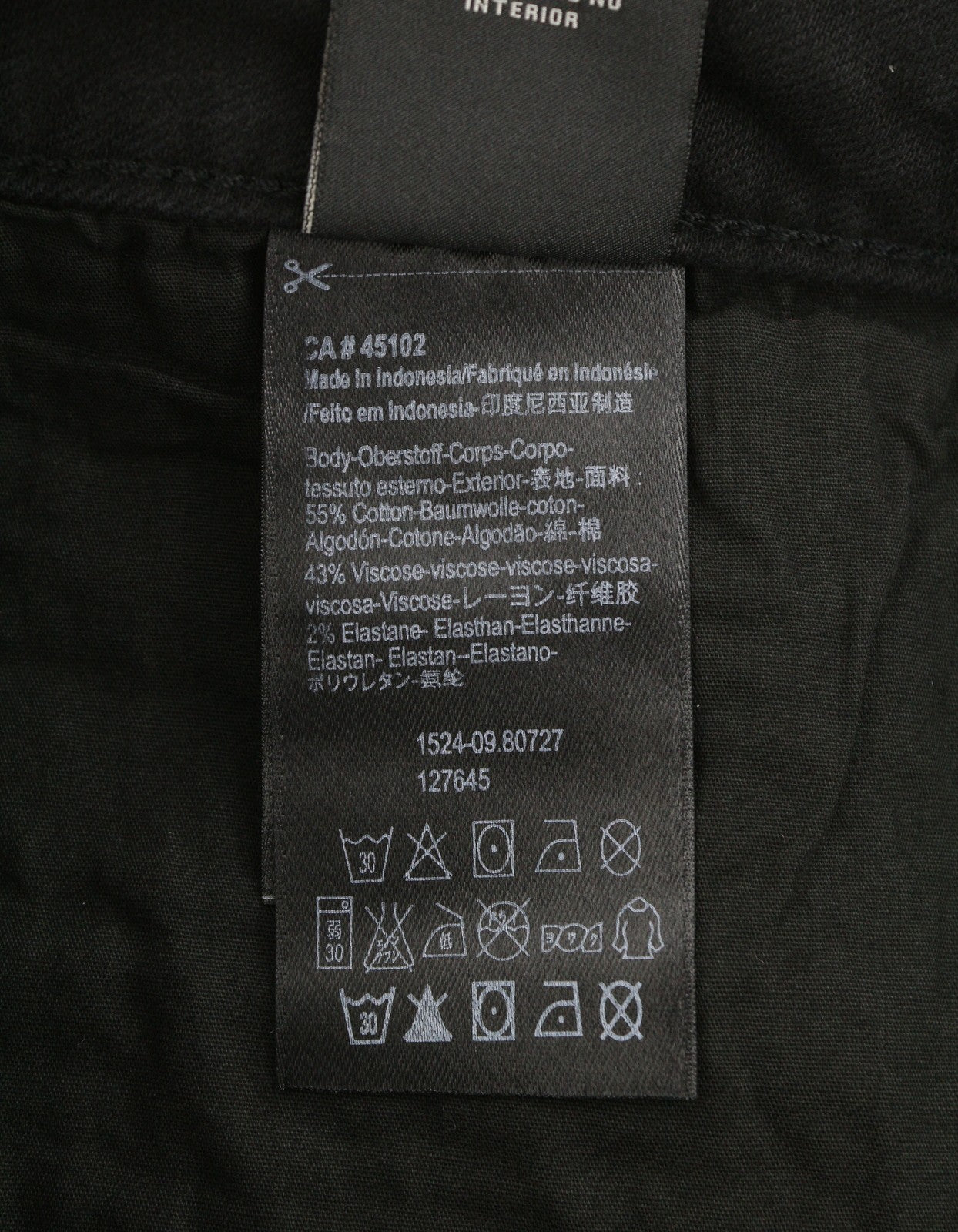 Maison Scotch La Bohemienne Pantaloni da donna neri a vita media skinny laterali