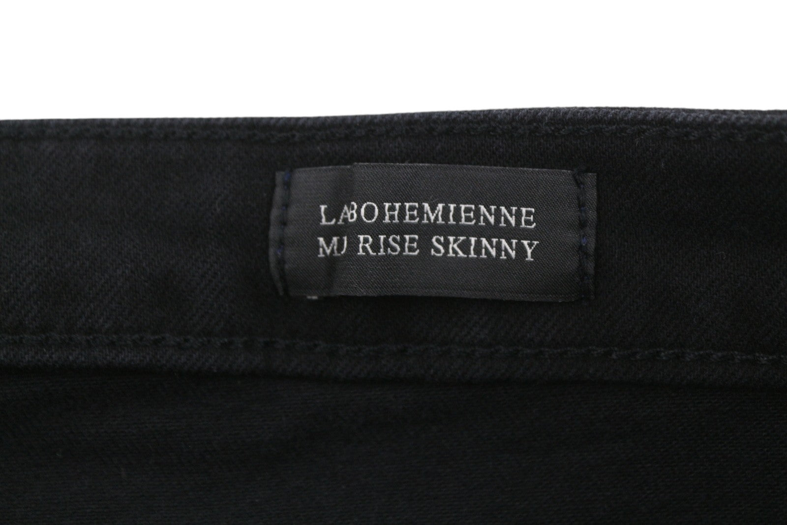 Maison Scotch La Bohemienne Pantaloni da donna neri a vita media skinny laterali