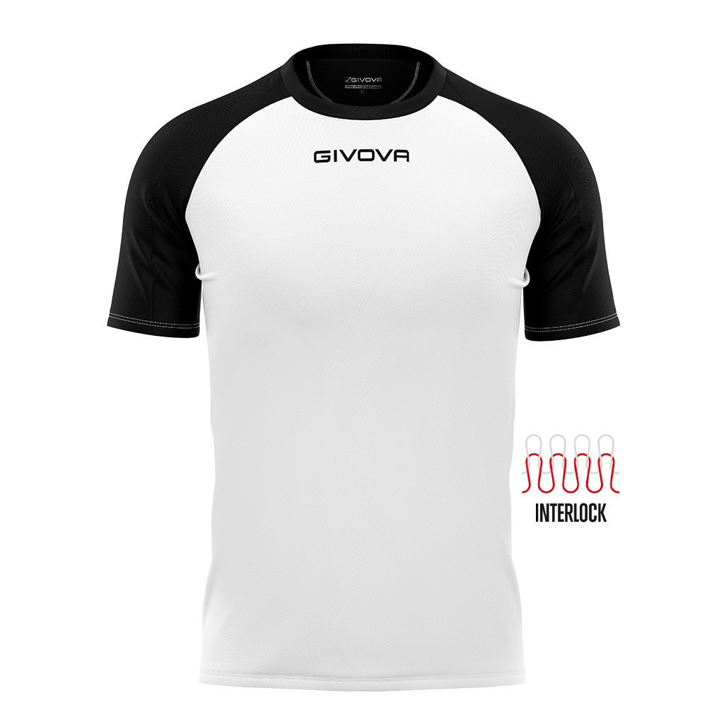 Koszulka Givova Capo Blanco/Negro