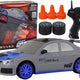 Remote Controlled Sports Car R/c 1:24 Gray Replaceable Wheels