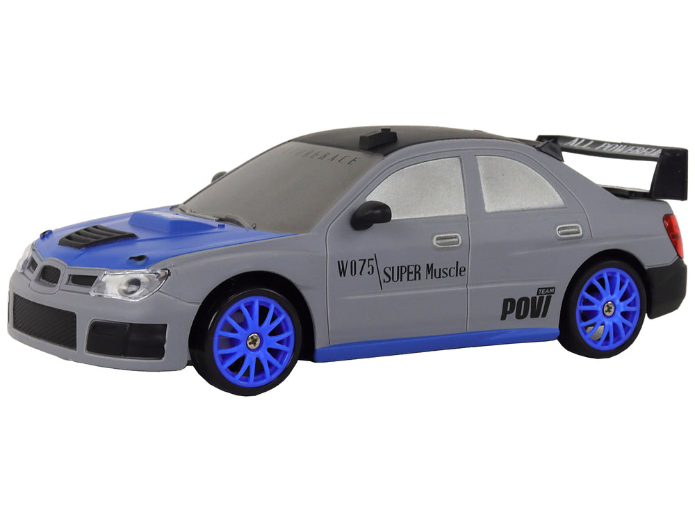 Remote Controlled Sports Car R/c 1:24 Gray Replaceable Wheels