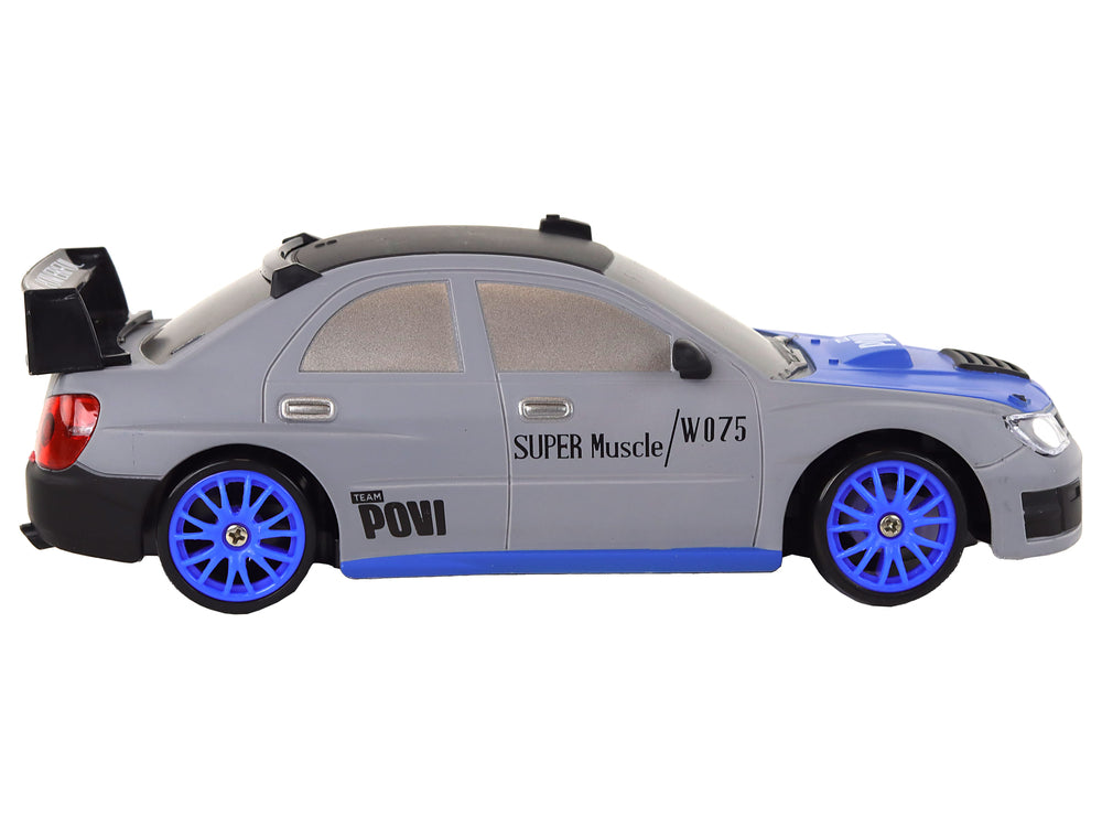 Remote Controlled Sports Car R/c 1:24 Gray Replaceable Wheels