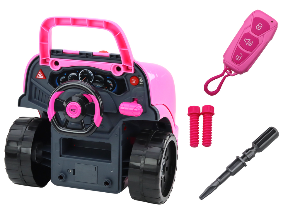 Workshop Engine Truck Disassembly Diy Kit Pink