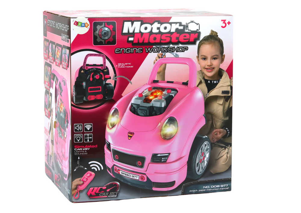 Workshop Engine Truck Disassembly Diy Kit Pink
