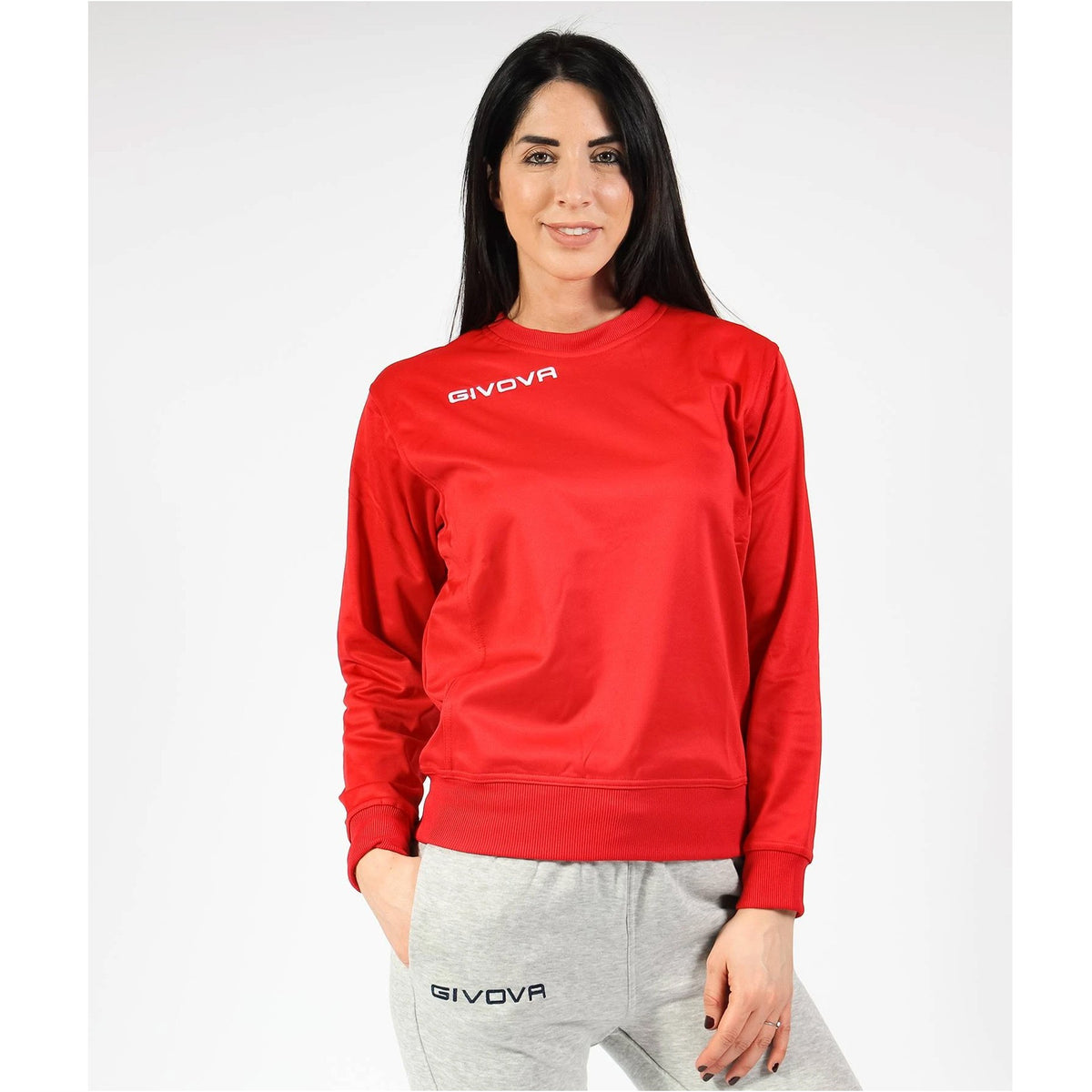 Bluza Givova One Cuello Redondo Rojo