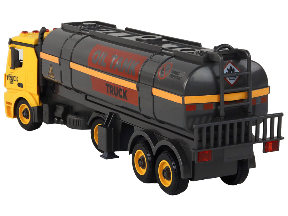 Diy Tank Truck For Assembling And Disassembling Yellow Lights Sound