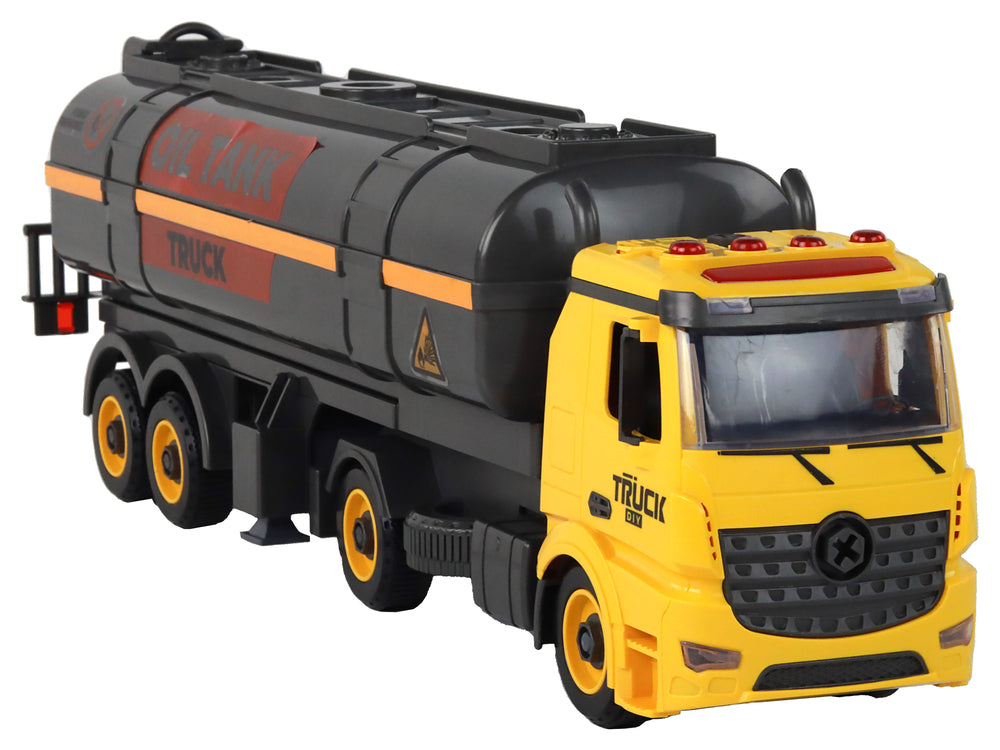 Diy Tank Truck For Assembling And Disassembling Yellow Lights Sound