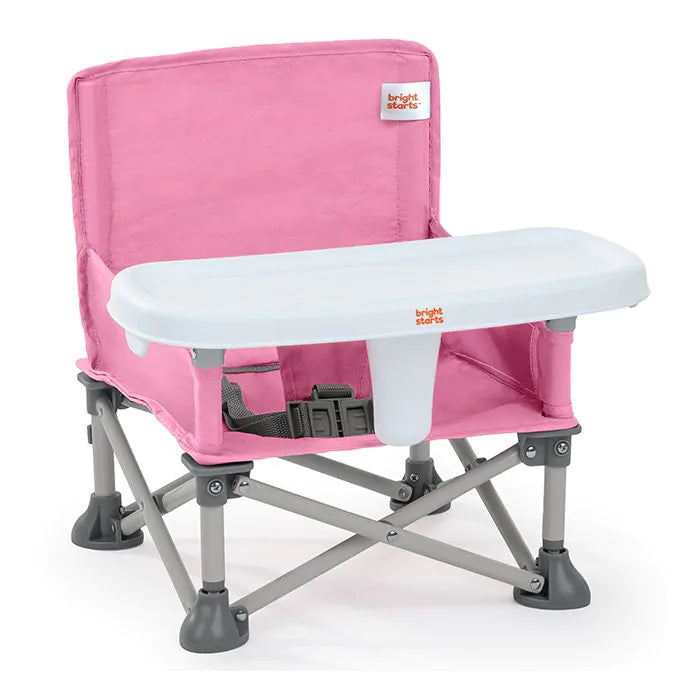 Bright Starts Pop 'n Sit Portable Booster Seat - Pink