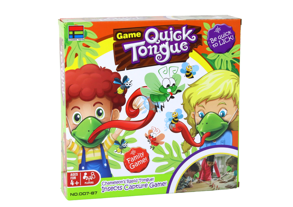 Fun Skill Game Quick Tongue - Catch The Insect Mask Chameleon