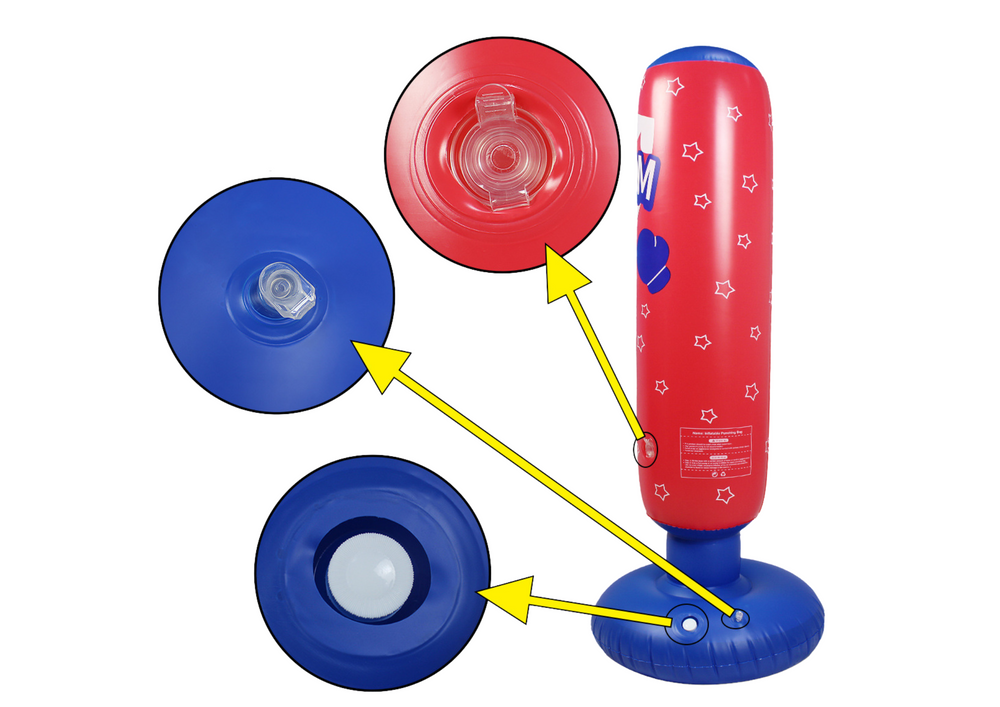 Inflatable Boxing Bag Red Blue 125cm