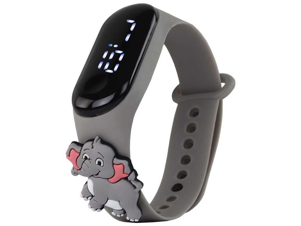 Gray Elephant Touch Screen Watch With Adjustable Strap